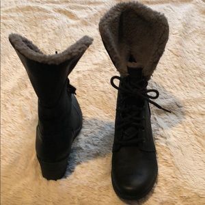 UGG leather boots.